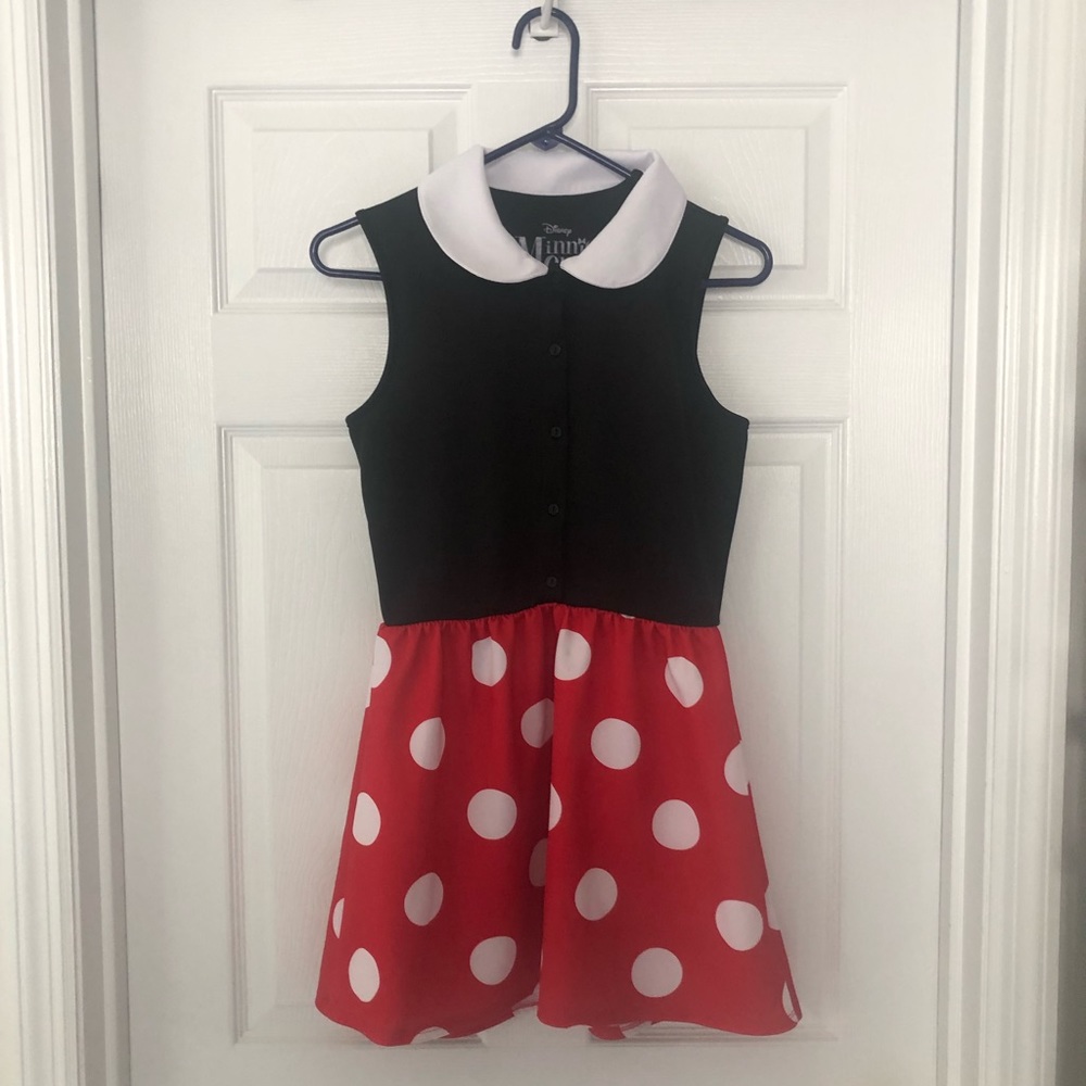 Disney Women's Black and Red Polka Dot Dress